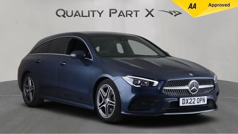Blue Used 2022 Mercedes CLA200 Shooting Brake AMG line Estate | £18,575 (Good price) - Image 1/4