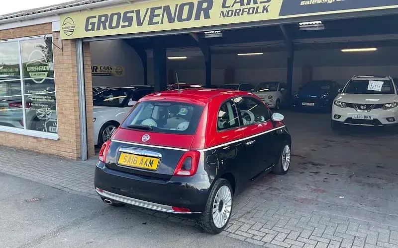 Used Fiat 500 Lounge 69 HP (50 kW) 2016 Black/red Hatchback