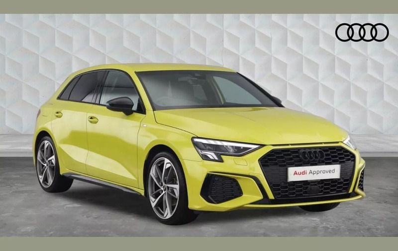 Yellow Used 2024 Audi A3 Black Edition Hatchback | £26,950 (Fair price) - Image 1/4