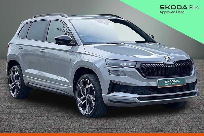 Used Skoda Karoq SportLine 110 HP (80 kW) 2022 Meteor grey SUV