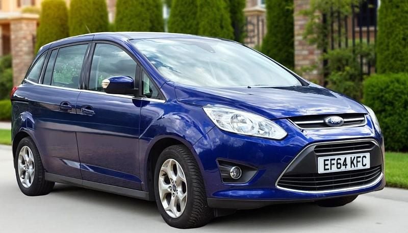 Used Ford Grand C-Max Zetec 125 HP (91 kW) 2014 Blue MPV