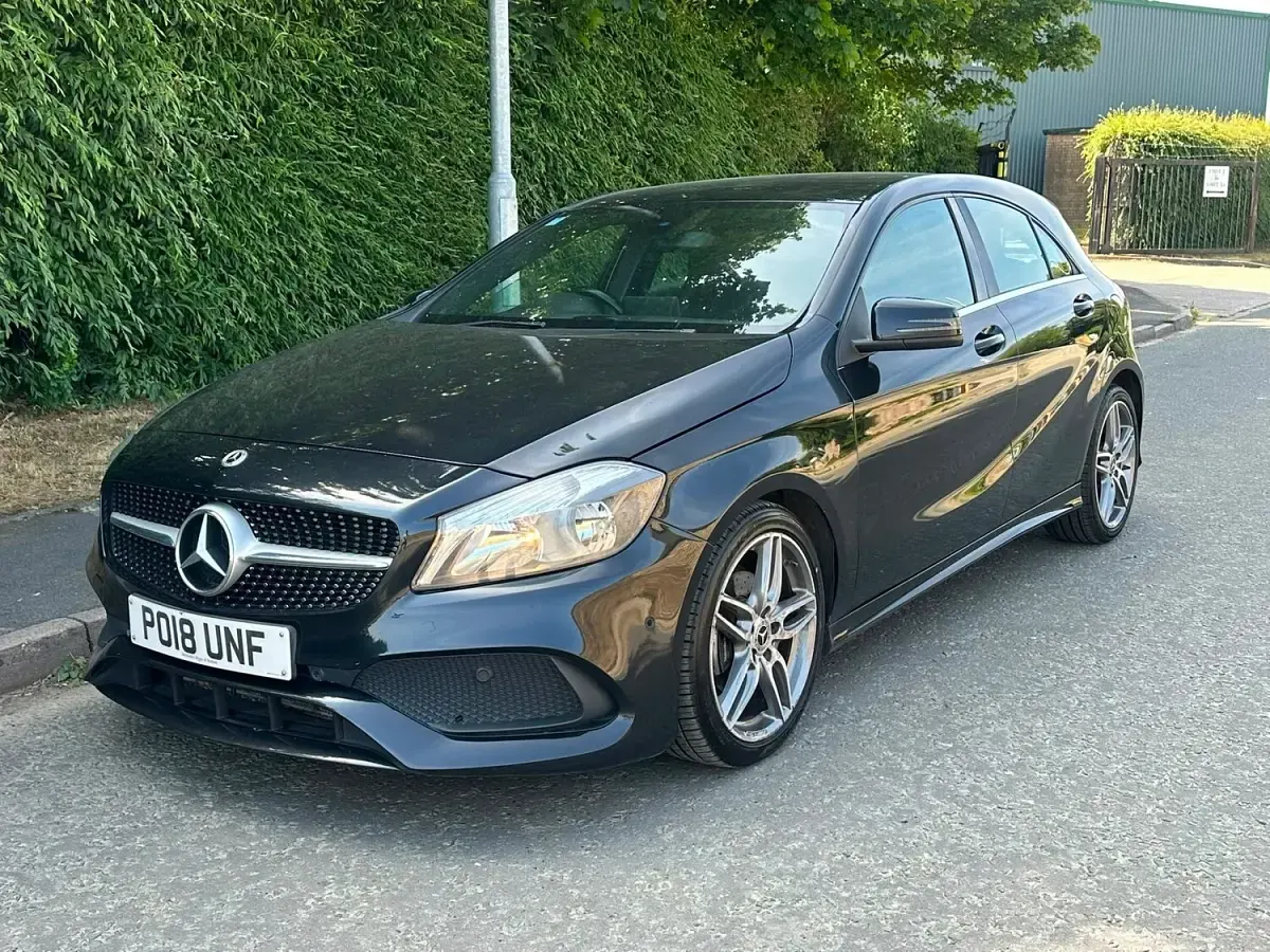 Used Mercedes A200 AMG line 2018 Black Hatchback