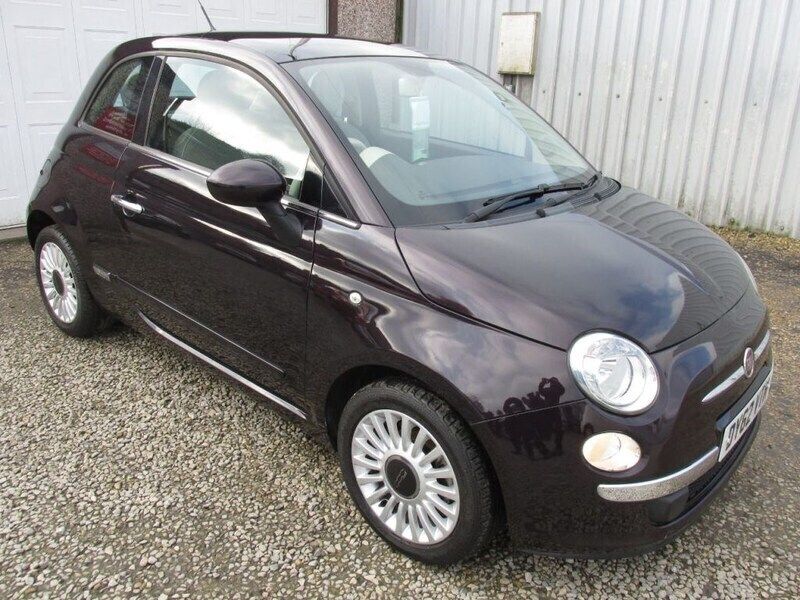 Mauve/purple Used 2012 Fiat 500 Lounge Hatchback | £3,290 (Fair price) - Image 1/4