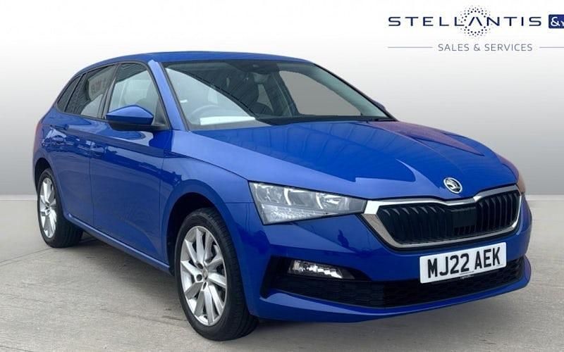 Used Skoda Scala SE L 110 HP (80 kW) 2022 Blue Hatchback