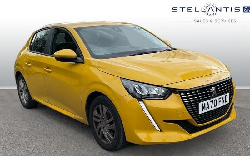 Yellow Used 2020 Peugeot 208 Active Hatchback | £12,016 (Fair price) - Image 1/4