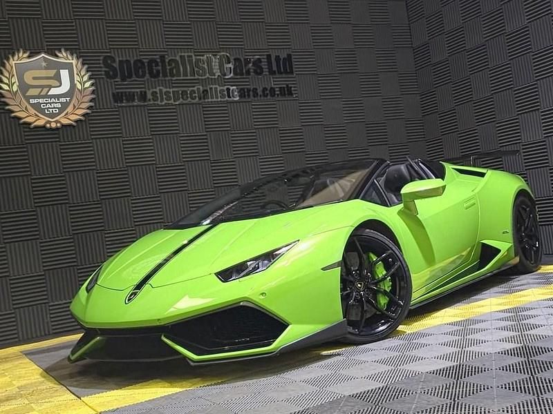 Used Lamborghini Huracán 610 HP (448 kW) 2016 Green Cabriolet