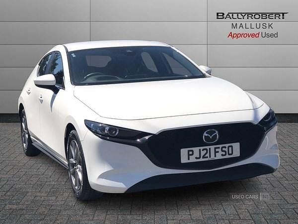 White Used 2021 Mazda 3 Hatchback | £14,595 (Fair price) - Image 1/4