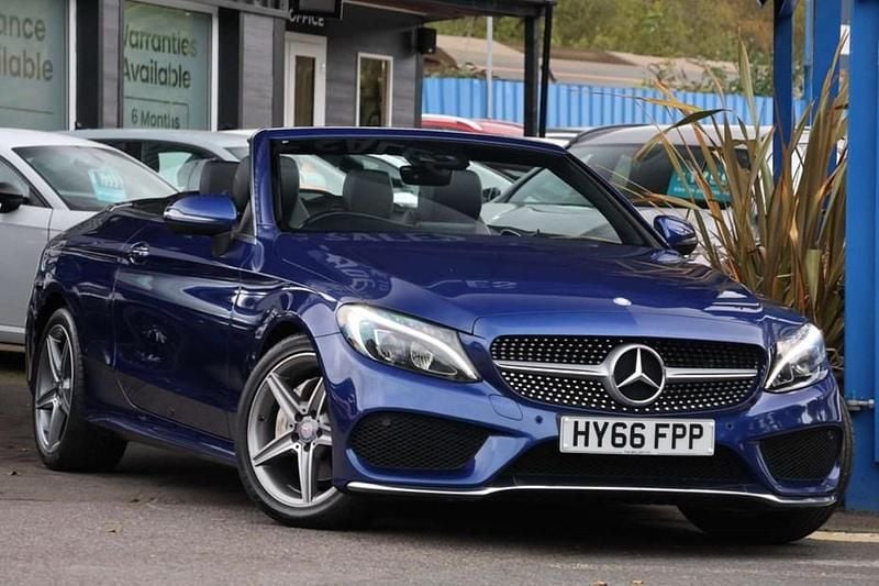 Blue Used 2016 Mercedes C220 AMG line Cabriolet | £15,991 (Fair price) - Image 1/1