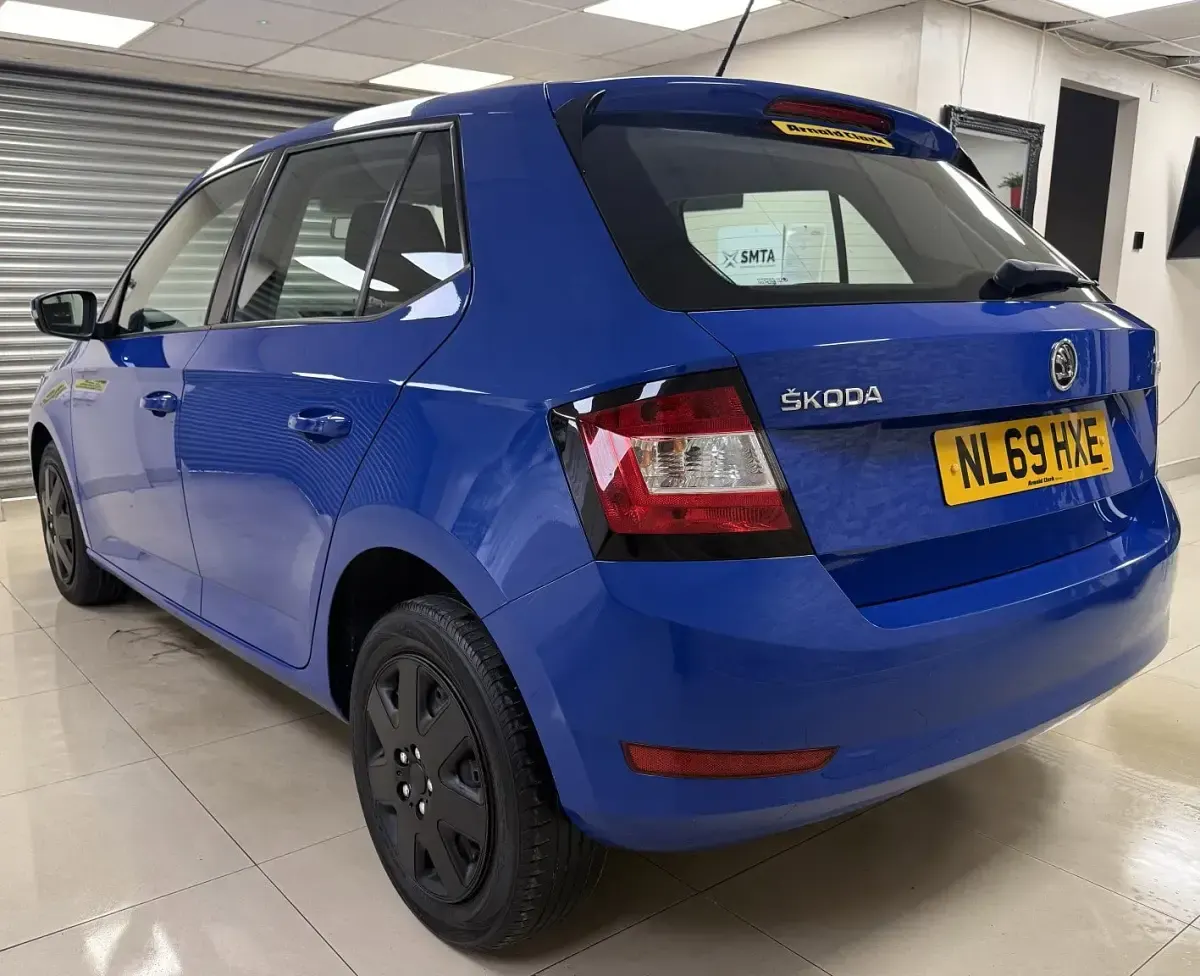 Used Skoda Fabia 75 HP (55 kW) 2019 Blue Hatchback