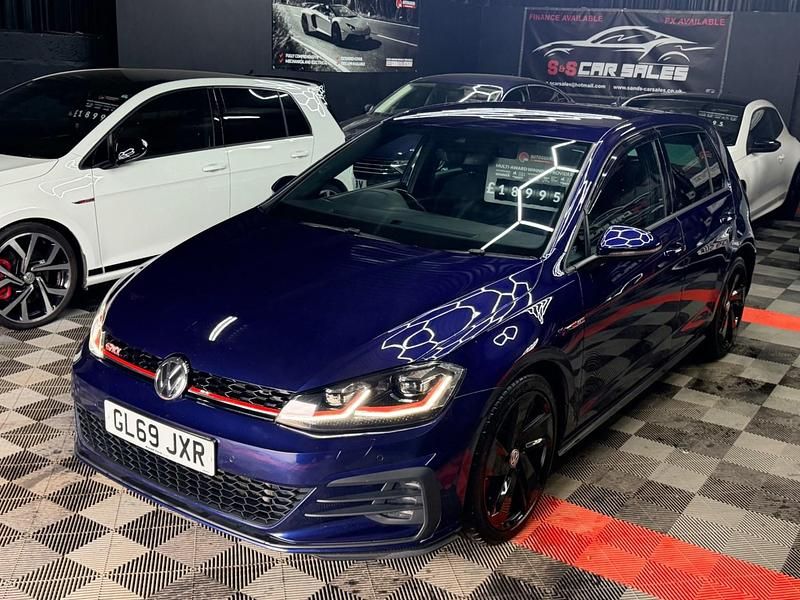 Used VW Golf VII GTI 245 HP (180 kW) 2019 Blue Hatchback