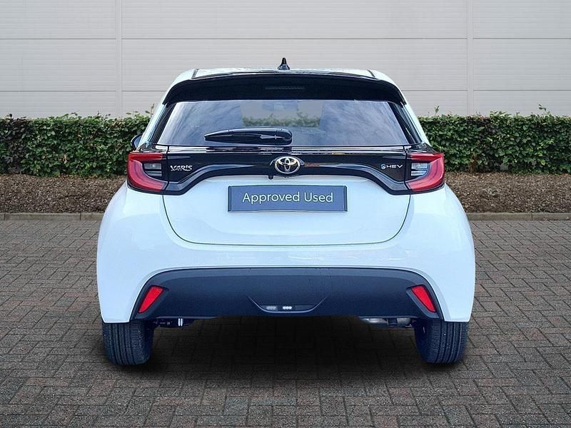 New Toyota Yaris Hybrid Design 2025 White Hatchback