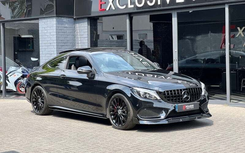Black Used 2017 Mercedes C200 AMG line Coupe | £21,950 - Image 1/4