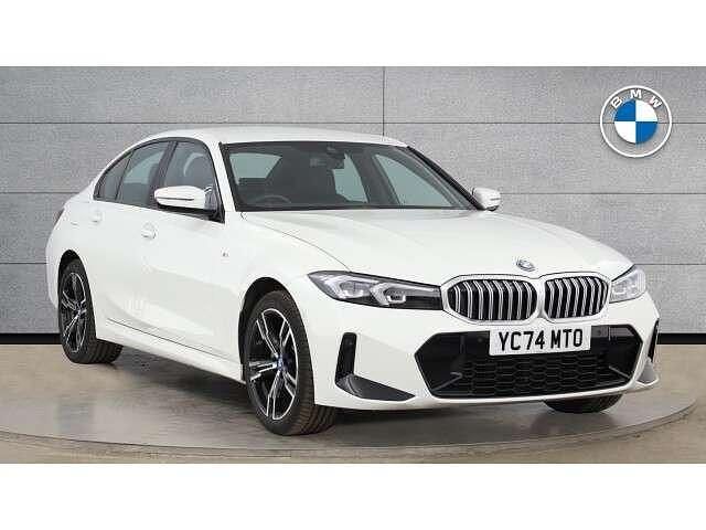 White Used 2024 BMW 330e M Sport Sedan | £32,939 (Fair price) - Image 1/4