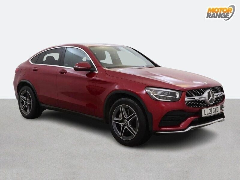 Red Used 2021 Mercedes GLC220 AMG line Coupe | £27,595 (Super price) - Image 1/2