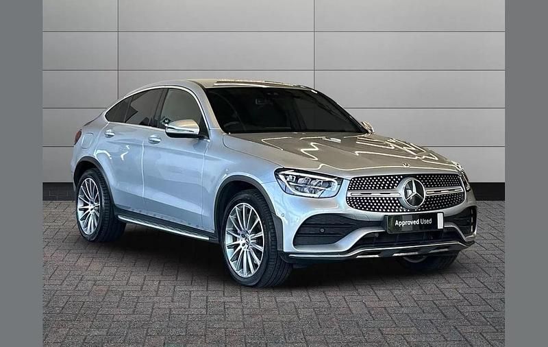 Silver Used 2022 Mercedes GLC300 AMG Line Premium Coupe | £36,693 (Fair price) - Image 1/4