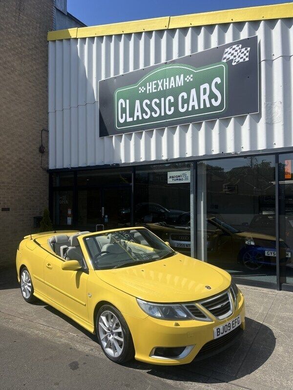 Yellow Used 2009 Saab 9-3 Cabriolet Aero Cabriolet | £7,500 - Image 1/4