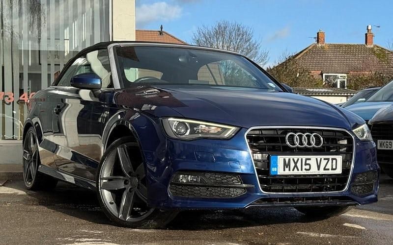 Blue Used 2015 Audi A3 Cabriolet S-Line Cabriolet | £8,995 (Fair price) - Image 1/4