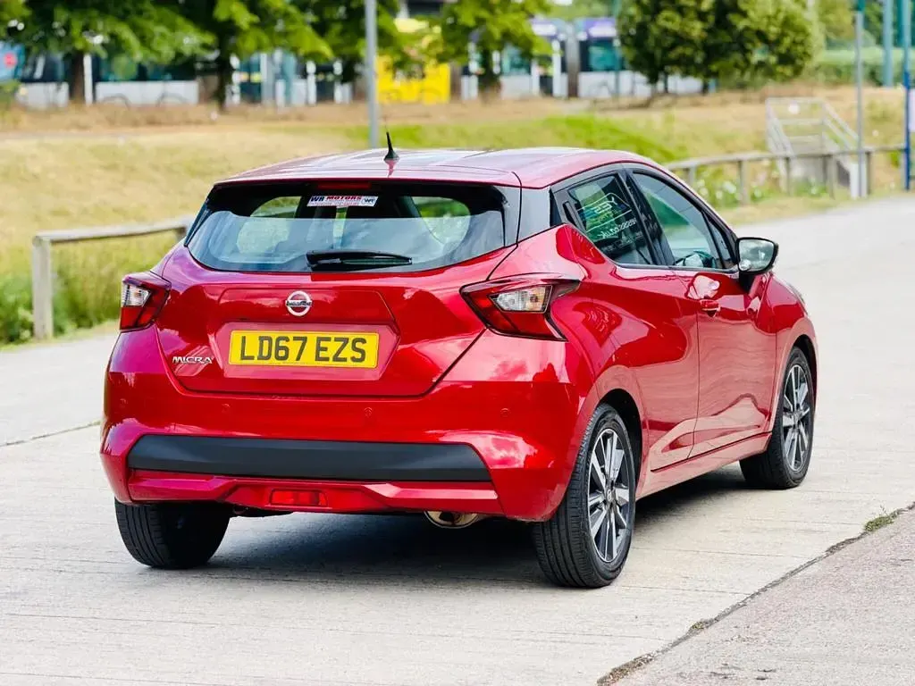 Used Nissan Micra Acenta 90 HP (66 kW) 2017 Red Hatchback