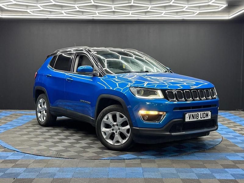 Blue/black Used 2018 Jeep Compass Limited SUV | £9,990 (A bit pricey) - Image 1/4