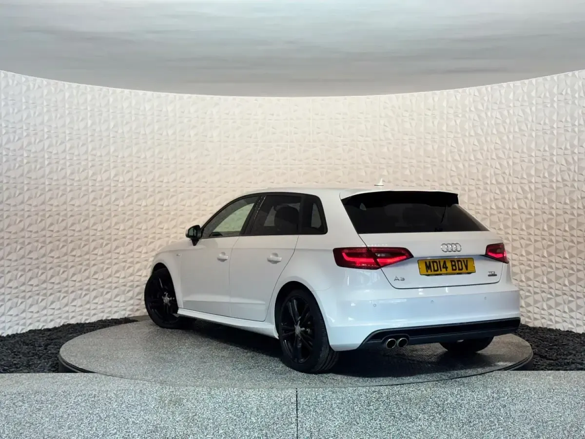 Used Audi A3 S-Line 184 HP (135 kW) 2014 White Hatchback