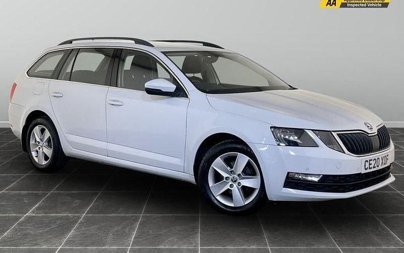 White Used 2020 Skoda Octavia SE Technology Estate | £8,595 (Good price) - Image 1/2