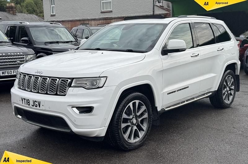 White Used 2018 Jeep Grand Cherokee Overland SUV | £21,995 (Fair price) - Image 1/2