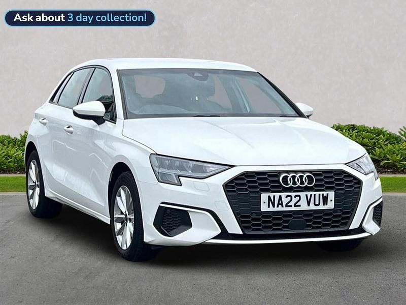 White Used 2022 Audi A3 Advanced Hatchback | £16,390 (Good price) - Image 1/4