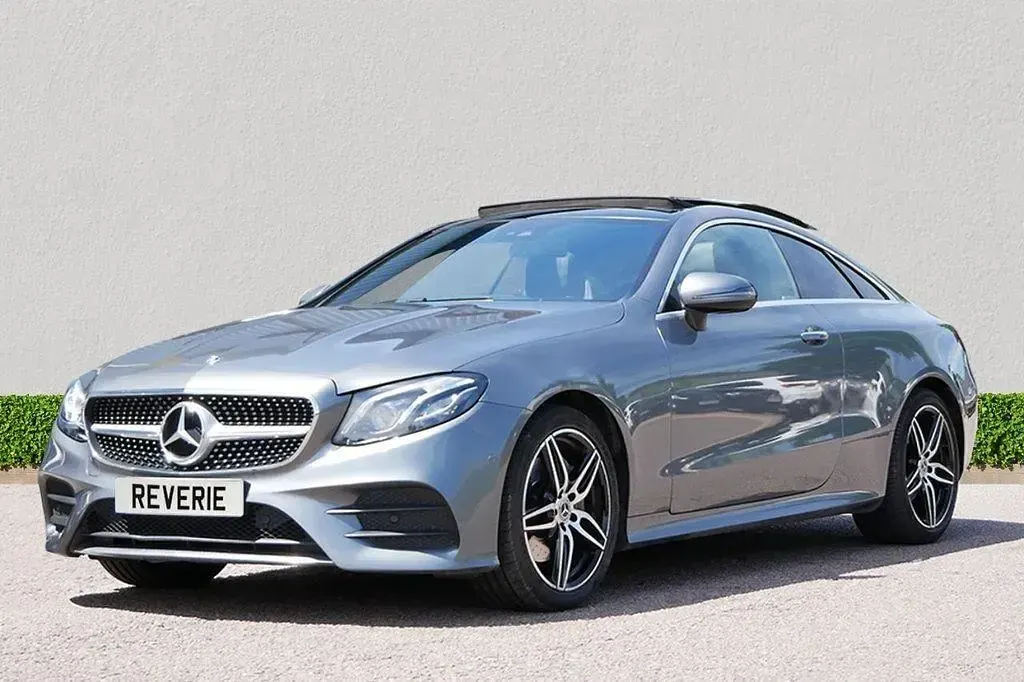 Used Mercedes E220 AMG line 194 HP (142 kW) 2017 Grey Coupe