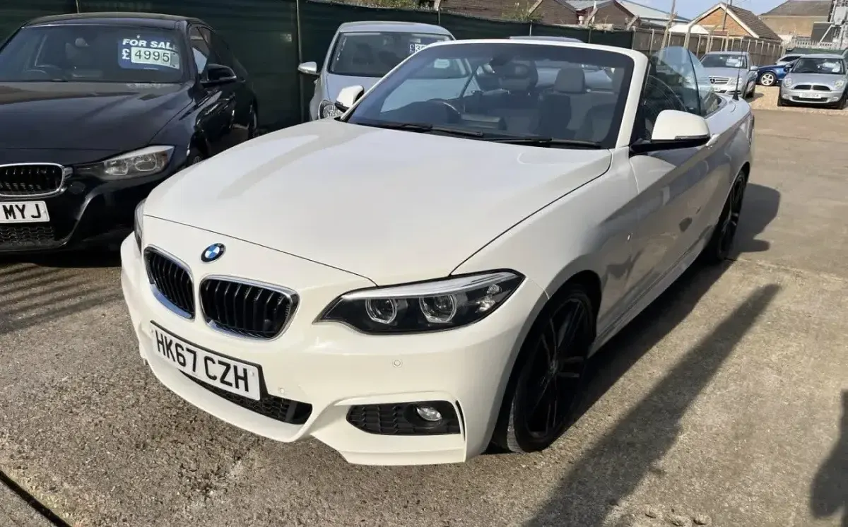 Used BMW 218 M Sport 147 HP (108 kW) 2017 White Cabriolet