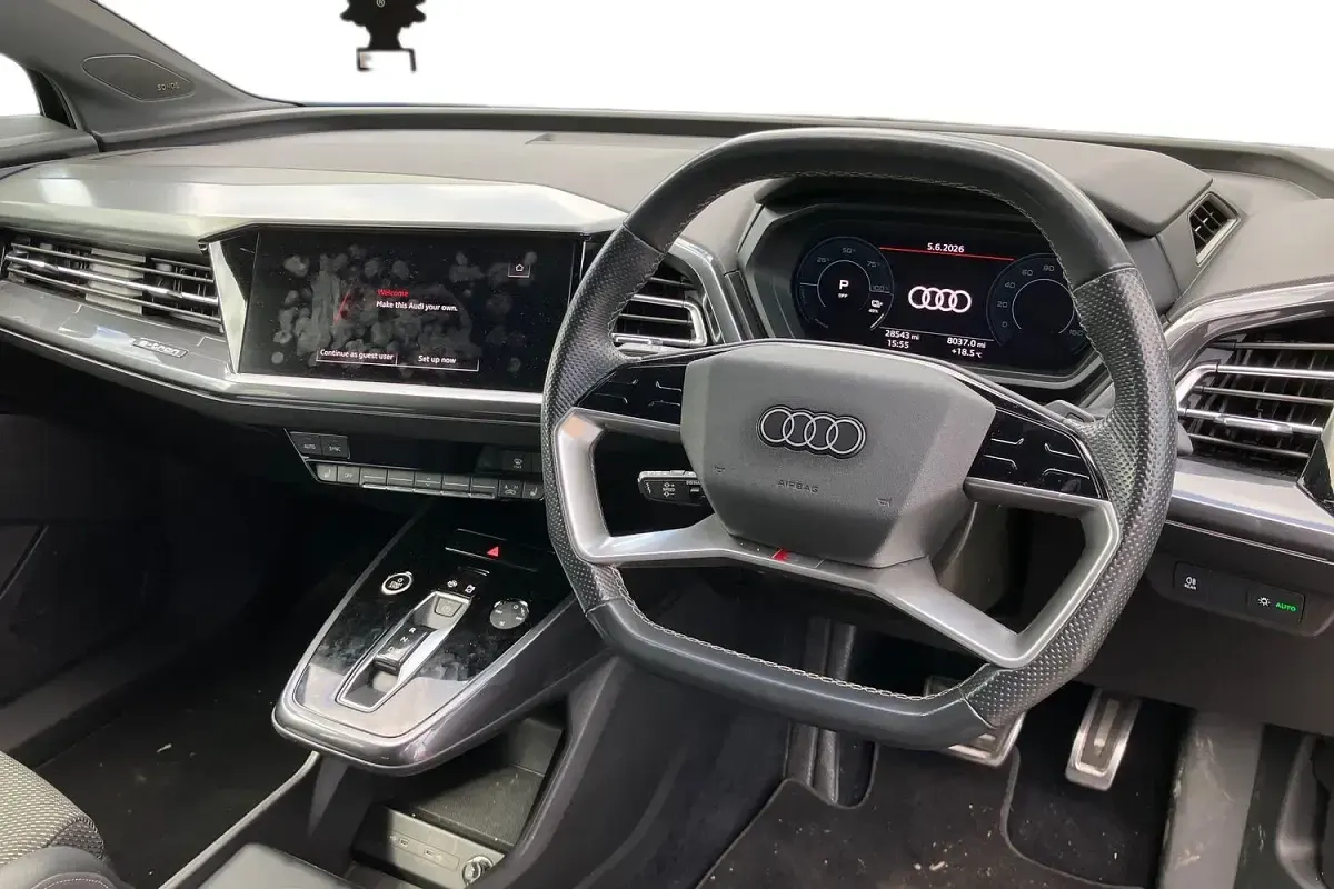 Used Audi Q4 e-tron S-Line 150 kW (204 HP) 2022 Black SUV