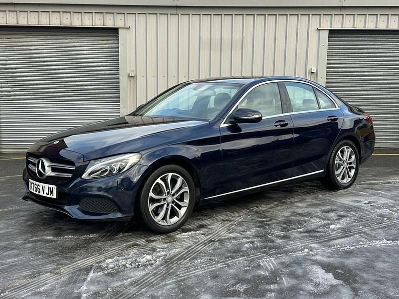 Blue Used 2017 Mercedes C200 Sedan | £9,300 (Good price) - Image 1/4