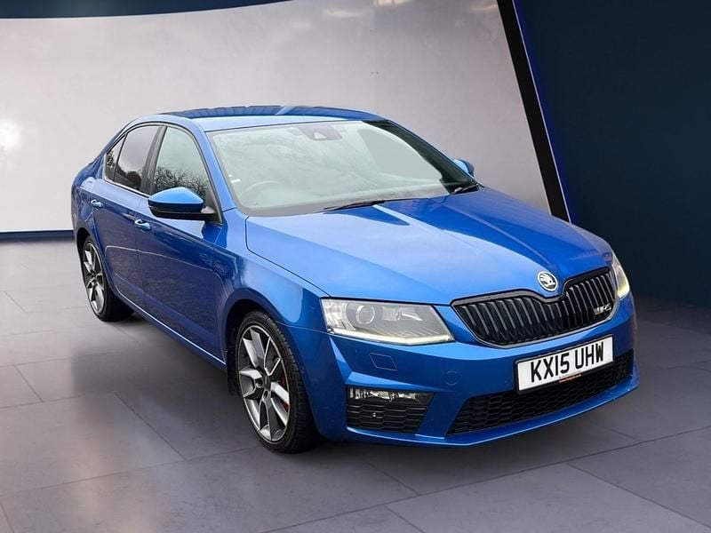 Begagnad Skoda Octavia vRS 2015 Blå Halvkombi
