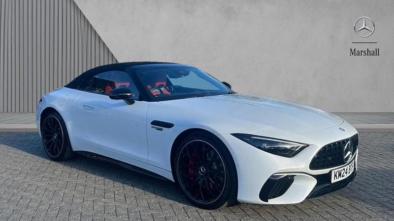 Used Mercedes SL55 AMG Premium Plus 476 HP (350 kW) 2024 White Cabriolet