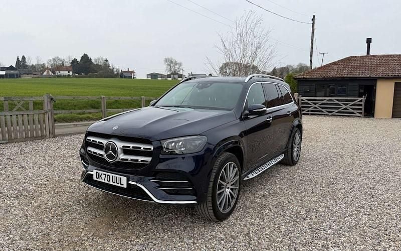 Used Mercedes GLS400 AMG Line Premium 330 HP (242 kW) 2020 Blue SUV