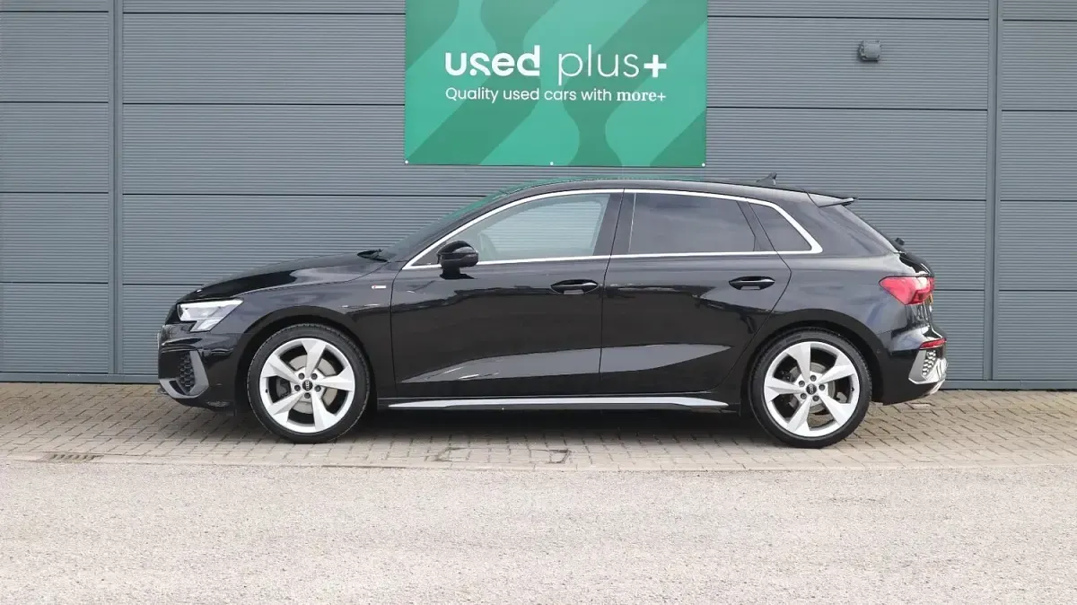 Used Audi A3 S-Line 150 HP (110 kW) 2021 Black Sedan