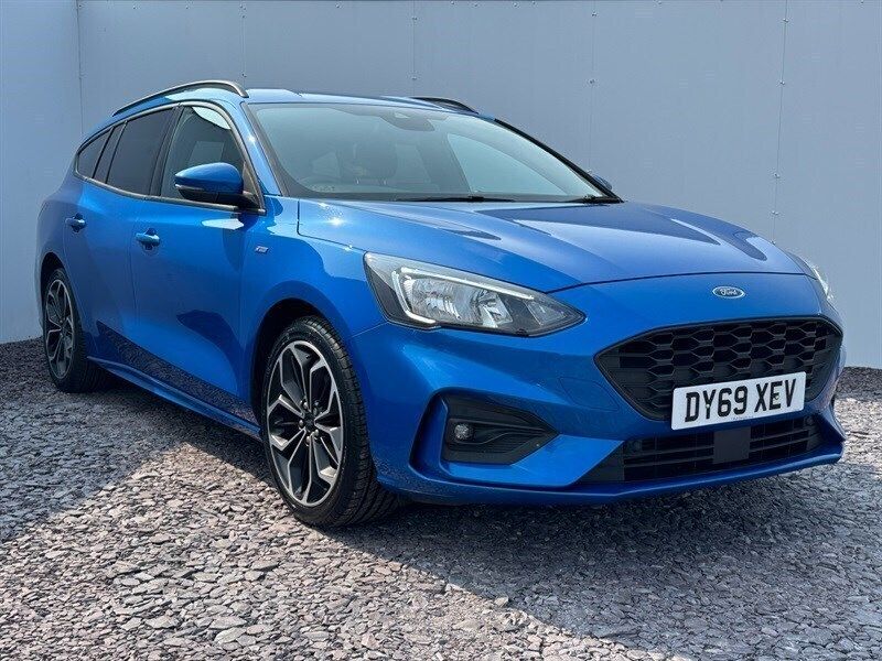 Blue Used 2019 Ford Focus ST-Line X Estate | £12,595 (Fair price) - Image 1/4