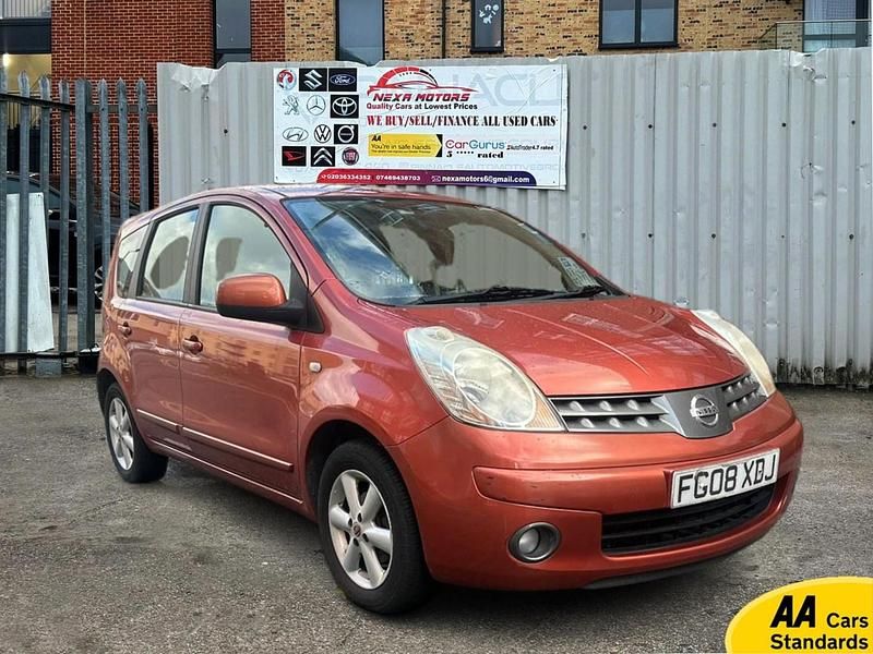 Used Nissan Note Acenta 110 HP (80 kW) 2008 Orange Hatchback