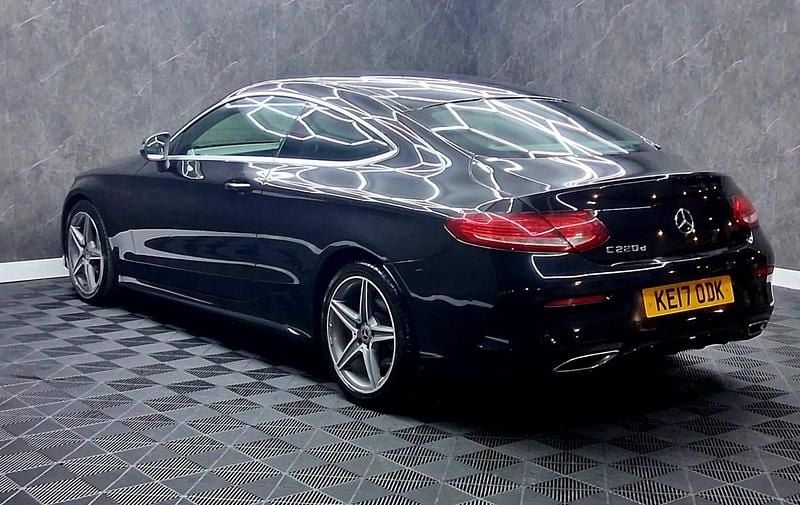 Used Mercedes C220 AMG line 170 HP (125 kW) 2017 Black Coupe