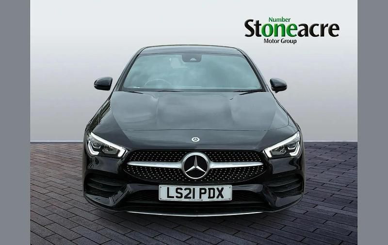 Used Mercedes CLA200 AMG line 161 HP (118 kW) 2021 Black Coupe