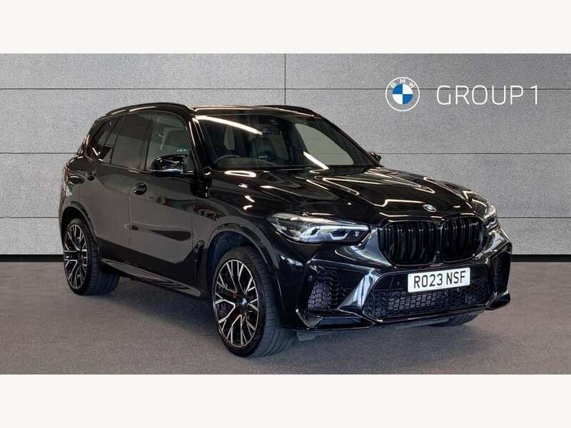 Black sapphire metallic paint Used 2023 BMW X5 M Competition Edition SUV | £69,095 (Good price) - Image 1/4