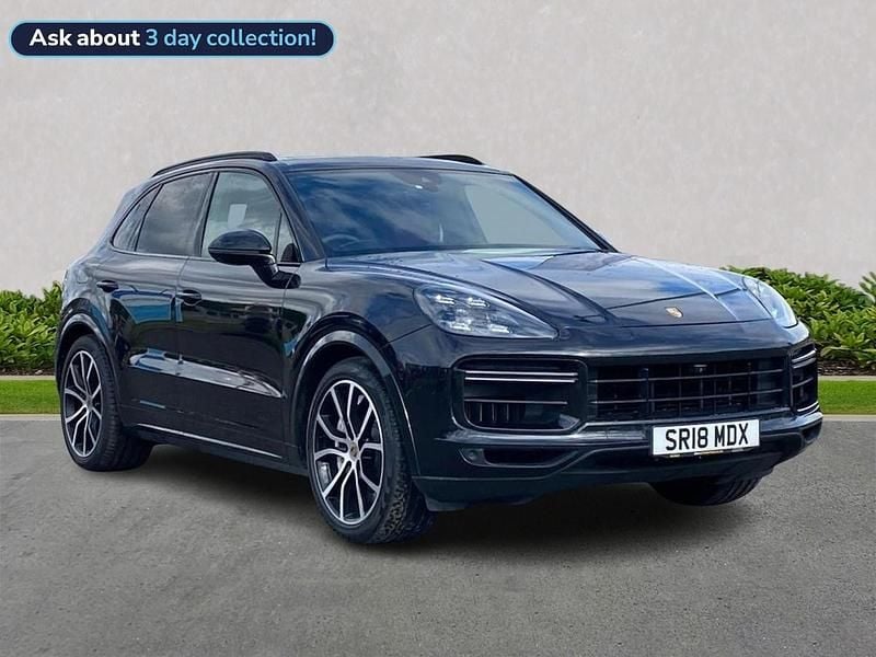Black Used 2018 Porsche Cayenne Turbo SUV | £42,952 (Fair price) - Image 1/4