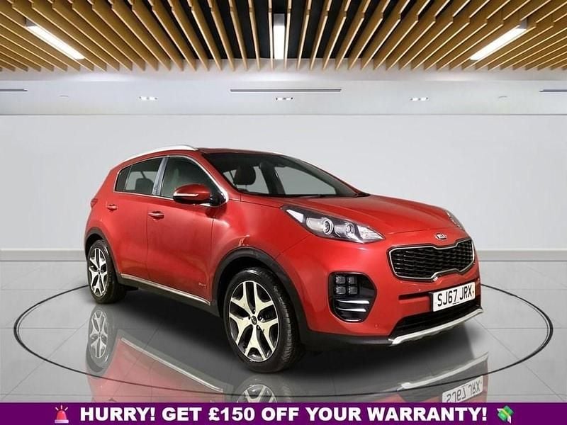 Red Used 2017 Kia Sportage GT-Line SUV | £10,799 (Fair price) - Image 1/3
