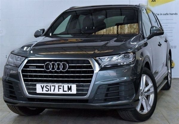 Grey Used 2017 Audi Q7 S-Line SUV | £22,200 (Fair price) - Image 1/1