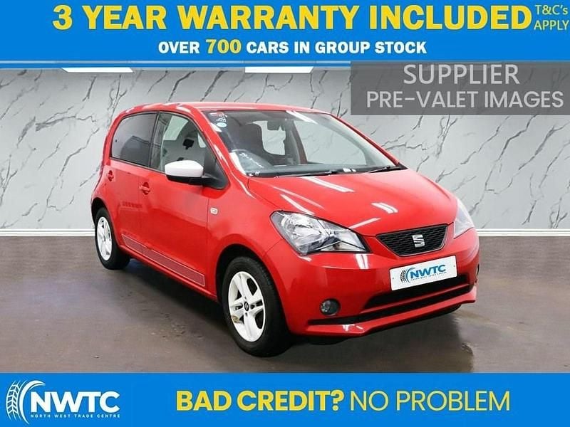 Used Seat Mii Design 60 HP (44 kW) 2017 Red Hatchback