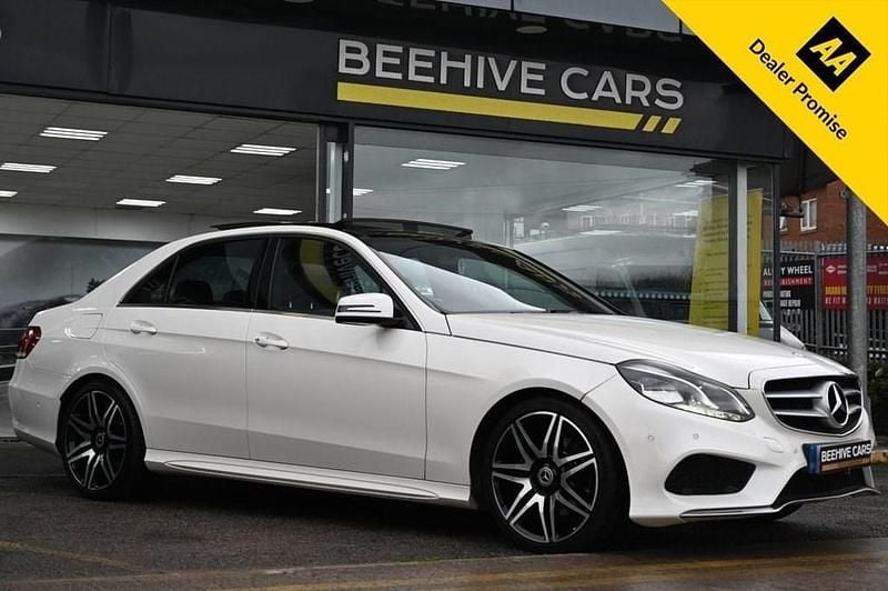 Used Mercedes E220 AMG 170 HP (125 kW) 2014 White Sedan