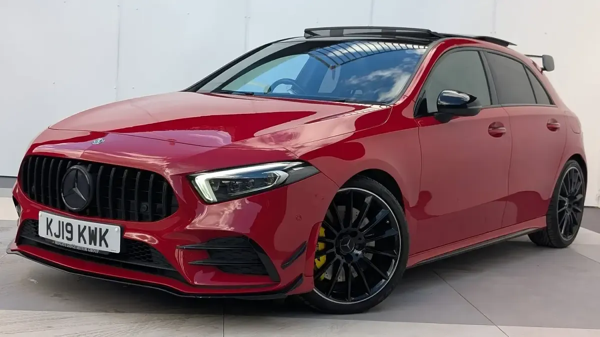 Used Mercedes A35 AMG Premium Plus 2019 Red Hatchback