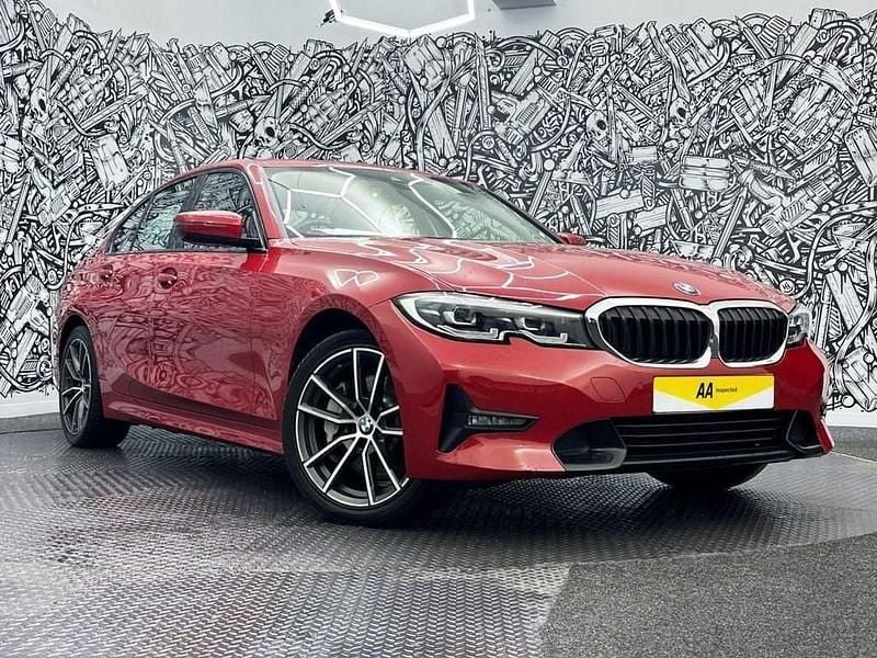 Used BMW 330e Sport Line 292 HP (214 kW) 2020 Red Sedan