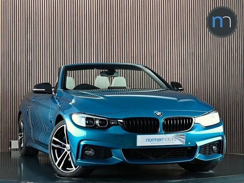 Used BMW 420 M Sport 184 HP (135 kW) 2019 Blue Cabriolet