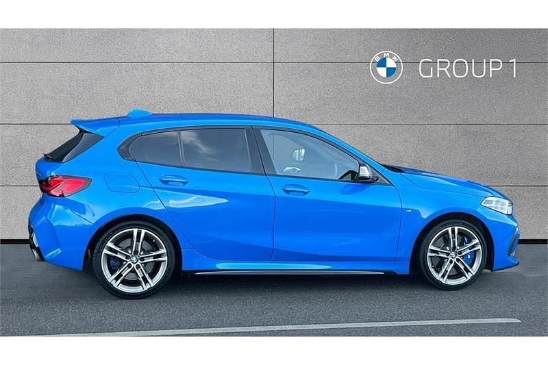 Used BMW M135 Comfort Edition 306 HP (225 kW) 2019 Blue Hatchback