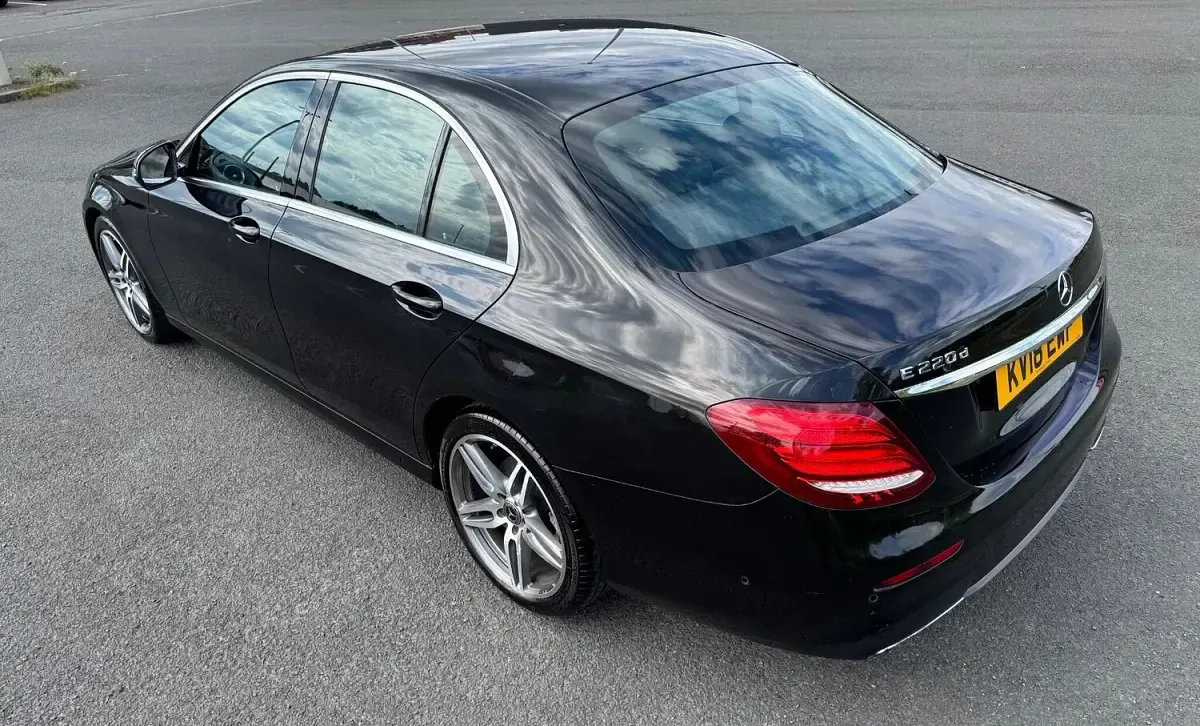 Used Mercedes E220 AMG line 194 HP (142 kW) 2018 Black Sedan